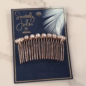 Sincerely Jules Crystal Embellished Hair Comb